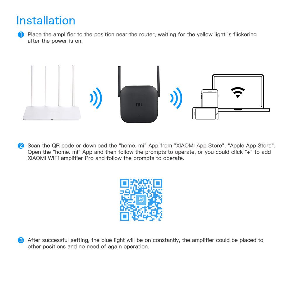 Xiaomi Mi WiFi Repeater Pro Extender 300Mbps Wireless Signal